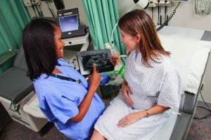Motion Computing - tablet heatlhcare pregnancy scan